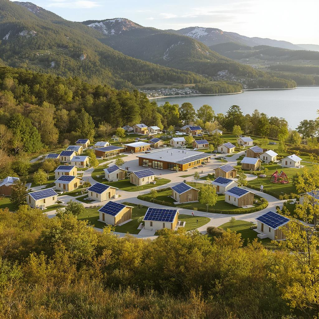 Vue aérienne du projet LiveVillages